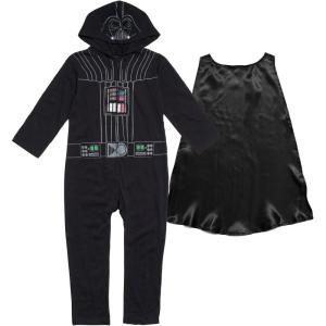 imageSTAR WARS Darth Vader Zip Up Cosplay Coverall Infant to Big KidBlack