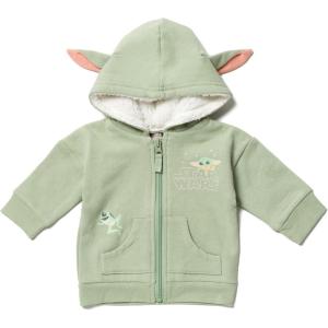 imageSTAR WARS The Mandalorian The Child Fleece Zip Up Hoodie Infant to ToddlerGreen