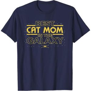 imageStar Wars Best Cat Mom in the Galaxy Birthday Mothers Day TShirtNavy Blue