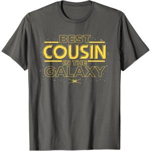 imageStar Wars Best Cousin in the Galaxy Family Trip Birthday TShirtAsphalt Grey