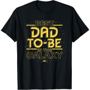 imageStar Wars Best DadtoBe in the Galaxy Birthday Fathers Day TShirtBlack