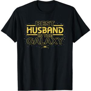 imageStar Wars Best Husband in the Galaxy Birthday Anniversary TShirtBlack