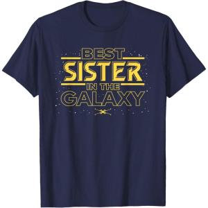 imageStar Wars Best Sister in the Galaxy Family Trip Birthday TShirtNavy Blue