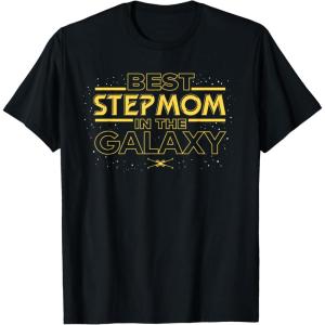 imageStar Wars Best Stepmom in the Galaxy Birthday Mothers Day TShirtBlack