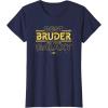 imageStar Wars Best Bruder in the Galaxy Family Trip German TShirtNavy Blue