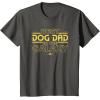 imageStar Wars Best Dog Dad in the Galaxy Birthday Fathers Day TShirtAsphalt Grey