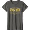 imageStar Wars Best Dog Dad in the Galaxy Birthday Fathers Day TShirtAsphalt Grey