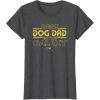 imageStar Wars Best Dog Dad in the Galaxy Birthday Fathers Day TShirtDark Heather Grey