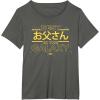 imageStar Wars Best Father in the Galaxy Japanese Fathers Day TShirtAsphalt Grey