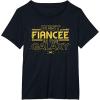 imageStar Wars Best Fiance in the Galaxy Birthday Engagement TShirtBlack