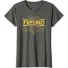imageStar Wars Best Freund in the Galaxy Friend Birthday German TShirtAsphalt Grey