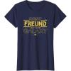 imageStar Wars Best Freund in the Galaxy Friend Birthday German TShirtNavy Blue