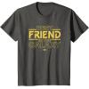 imageStar Wars Best Friend in the Galaxy Friend Trip Birthday TShirtAsphalt Grey