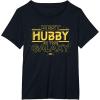 imageStar Wars Best Hubby in the Galaxy Birthday Anniversary TShirtBlack