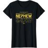 imageStar Wars Best Nephew in the Galaxy Family Trip Birthday TShirtBlack