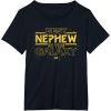 imageStar Wars Best Nephew in the Galaxy Family Trip Birthday TShirtBlack
