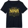 imageStar Wars Best Nia in the Galaxy Family Trip Girl Spanish TShirtBlack