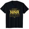 imageStar Wars Best Nia in the Galaxy Family Trip Girl Spanish TShirtBlack