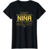 imageStar Wars Best Nia in the Galaxy Family Trip Girl Spanish TShirtBlack