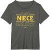 imageStar Wars Best Niece in the Galaxy Family Trip Birthday TShirtAsphalt Grey