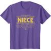 imageStar Wars Best Niece in the Galaxy Family Trip Birthday TShirtPurple Heather