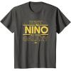 imageStar Wars Best Nio in the Galaxy Family Trip Boy Spanish TShirtAsphalt Grey