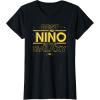imageStar Wars Best Nio in the Galaxy Family Trip Boy Spanish TShirtBlack