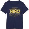 imageStar Wars Best Nio in the Galaxy Family Trip Boy Spanish TShirtNavy Blue
