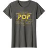 imageStar Wars Best Pop in the Galaxy Birthday Fathers Day TShirtAsphalt Grey