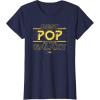imageStar Wars Best Pop in the Galaxy Birthday Fathers Day TShirtNavy Blue