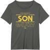 imageStar Wars Best Son in the Galaxy Family Trip Birthday TShirtAsphalt Grey