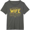 imageStar Wars Best Wife in the Galaxy Birthday Anniversary TShirtAsphalt Grey