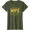 imageStar Wars Best Wife in the Galaxy Birthday Anniversary TShirtOlive Green