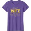 imageStar Wars Best Wife in the Galaxy Birthday Anniversary TShirtPurple Heather
