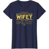 imageStar Wars Best Wifey in the Galaxy Birthday Anniversary TShirtNavy Blue