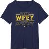 imageStar Wars Best Wifey in the Galaxy Birthday Anniversary TShirtNavy Blue