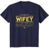 imageStar Wars Best Wifey in the Galaxy Birthday Anniversary TShirtNavy Blue