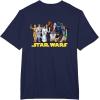 imageStar Wars Ewok Wicket Classic Character Matching 2Sided TShirtNavy Blue