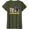 imageStar Wars Ewok Wicket Classic Character Matching 2Sided TShirtOlive Green
