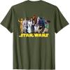 imageStar Wars Ewok Wicket Classic Character Matching 2Sided TShirtOlive Green