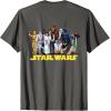 imageStar Wars Han Solo Classic Character Matching 2Sided TShirtAsphalt Grey