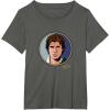 imageStar Wars Han Solo Classic Character Matching 2Sided TShirtAsphalt Grey