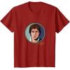 imageStar Wars Han Solo Classic Character Matching 2Sided TShirtCranberry Red