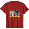 imageStar Wars Han Solo Classic Character Matching 2Sided TShirtCranberry Red