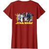 imageStar Wars Han Solo Classic Character Matching 2Sided TShirtCranberry Red