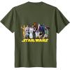 imageStar Wars Han Solo Classic Character Matching 2Sided TShirtOlive Green
