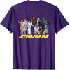 imageStar Wars Han Solo Classic Character Matching 2Sided TShirtPurple