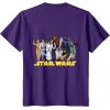 imageStar Wars Han Solo Classic Character Matching 2Sided TShirtPurple