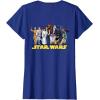 imageStar Wars Han Solo Classic Character Matching 2Sided TShirtRoyal Blue