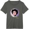 imageStar Wars Princess Leia Classic Character Matching 2Sided TShirtAsphalt Grey